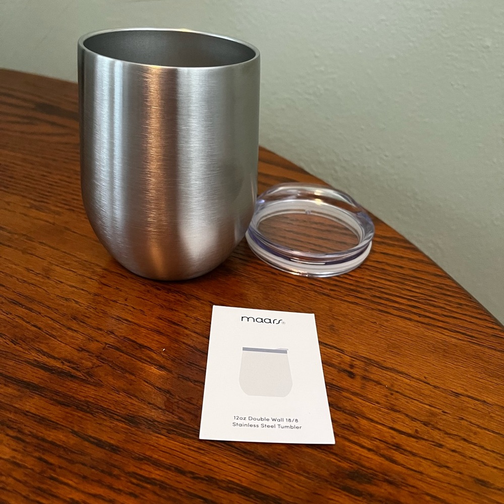 Maars Stainless Steel Covered Beverage Travel Cup
